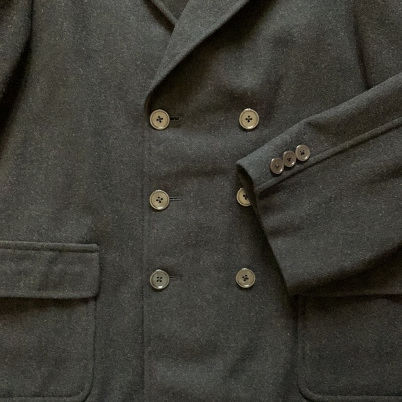 Guang Hui wool man peacoat in black. - Picture 8 of 11